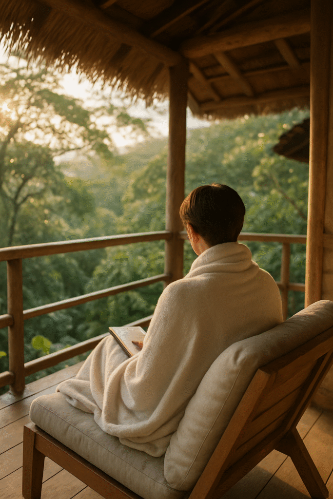 jungle retreat reflection simpl