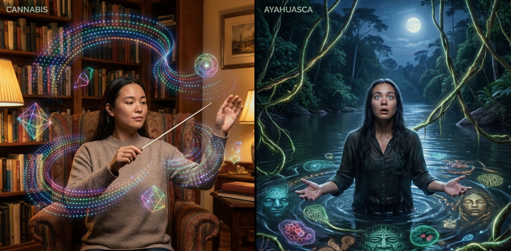 cannavis vs ayahuasca